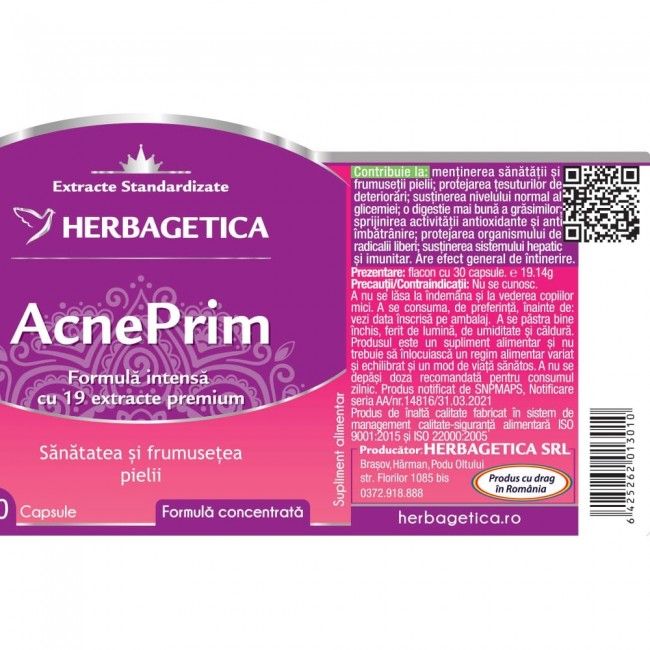 Acneprim 30 capsule Herbagetica