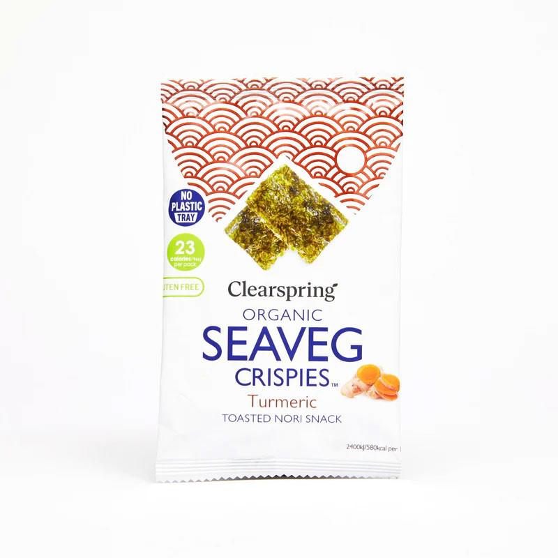 Alge Nori Snack Turmeric Bio 4 grame Clearspring