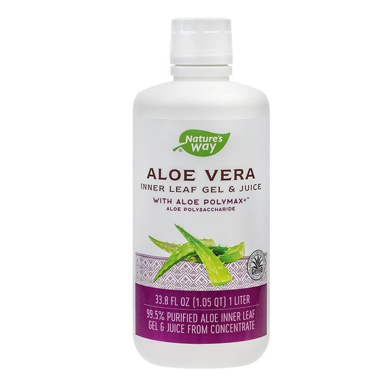 Aloe Vera Gel&Juice cu Aloe Polymax Nature's Way Secom 1000ml