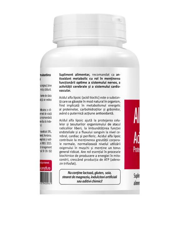 Alpha Lipoic Acid Zenyth 60cps