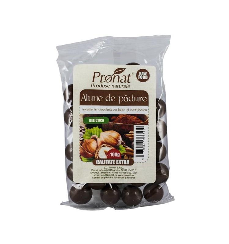 Alune de Padure Invelite in Ciocolata Pronat 100gr