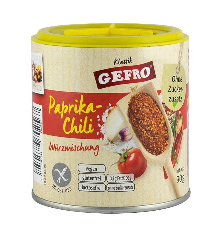 Amestec de Condimente Ardei Dulce si Chili Fara Gluten 90gr Gefro