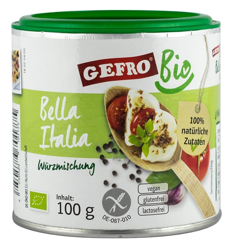 Amestec de Condimente Fara Gluten Bio Bella Italia 100gr Gefro