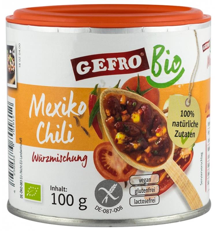Amestec de Condimente Fara Gluten Bio Mexico Chili 100gr Gefro
