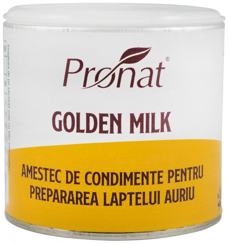 Amestec de Condimente pentru Prepararea Laptelui Auriu 90gr Pronat