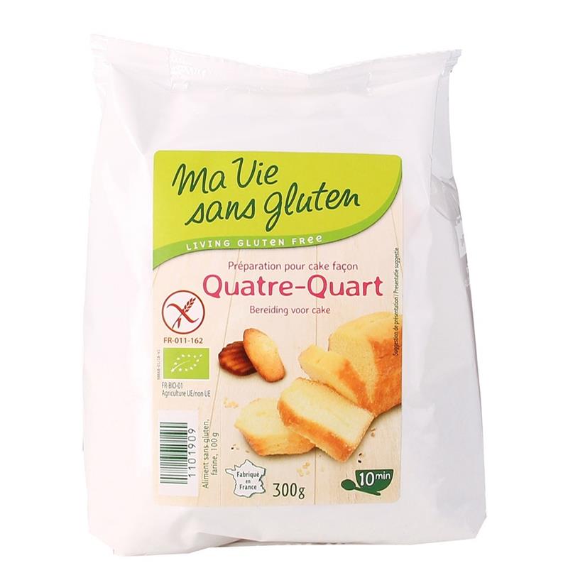 Amestec pentru Chec Patru Sferturi Fara Gluten Bio 300gr Ma Vie Sans Gluten