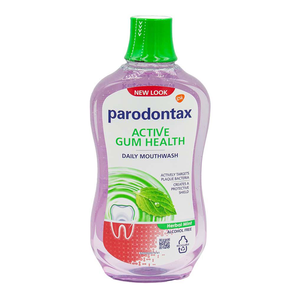 Apa de Gura Parodontax Fara Alcool Active Gum Health Herbal Mint 500 mililitri Glaxosmithkline