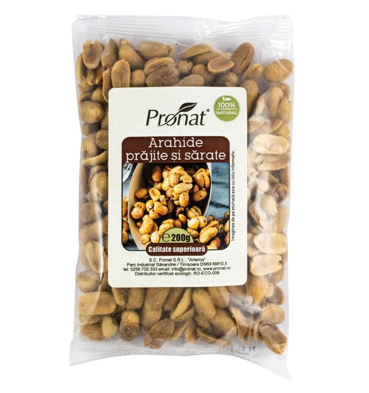 Arahide Prajite si Sarate 200gr Pronat