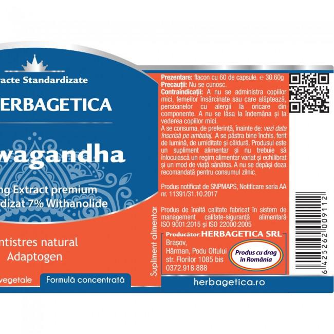 Ashwagandha 60cps Herbagetica