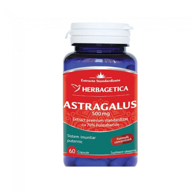 Astragalus 500 miligrame 30 capsule Herbagetica