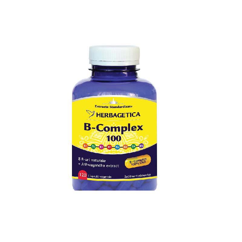B Complex 100 Herbagetica 120cps