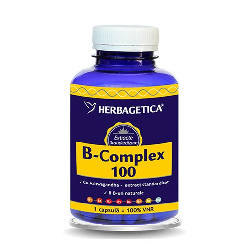 B Complex 100 Herbagetica 120cps