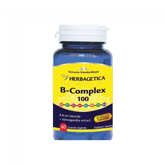 B Complex 100 Herbagetica 60cps