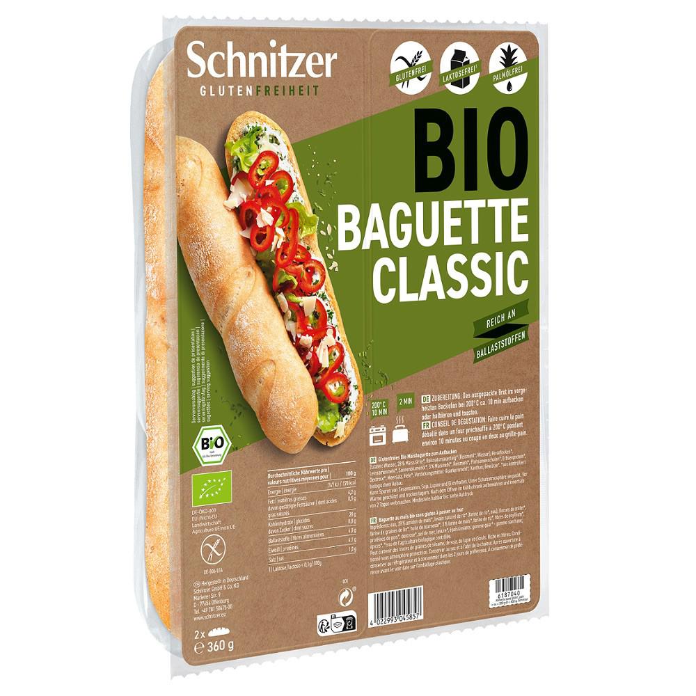 Bagheta Clasica Fara Gluten Bio 2 bucati Schnitzer