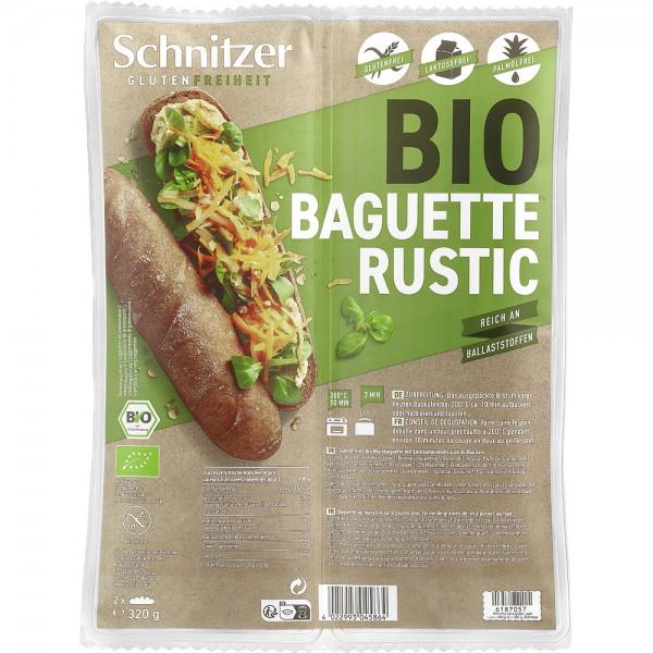 Bagheta Rustica Fara Gluten Bio 2 bucati 320 grame Schnitzer