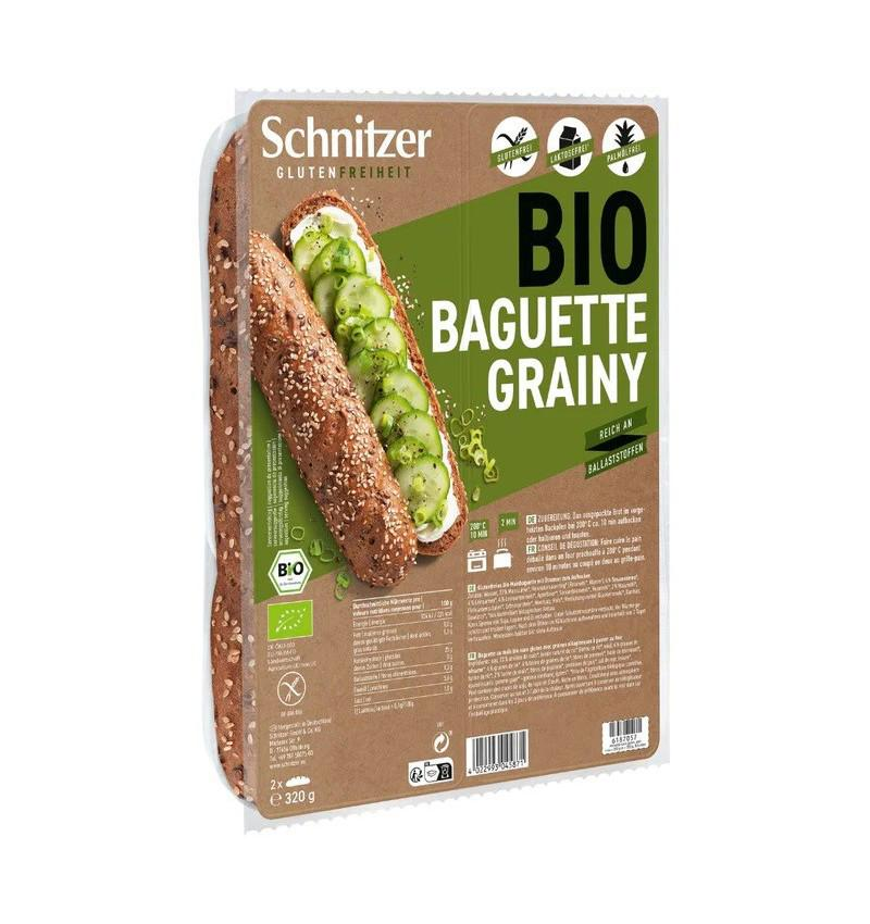 Baghete Fara Gluten cu Seminte Eco 320 grame Schnitzer