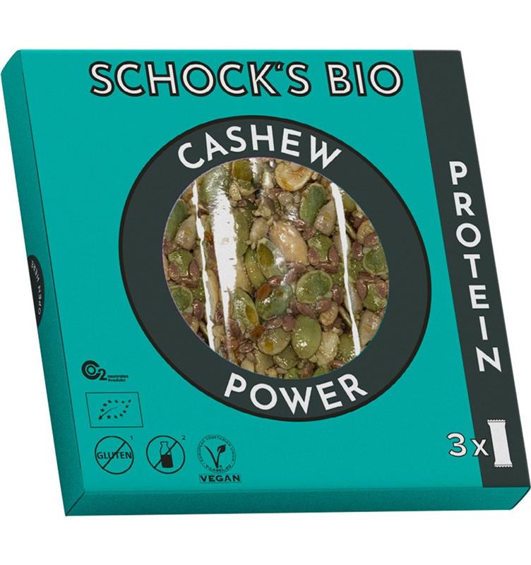 Batoane Crocante cu Caju Power Bio 3x25gr Schock