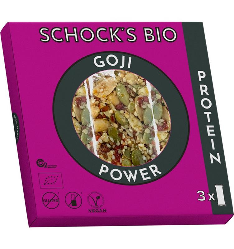 Batoane Crocante cu Goji Power Bio 3x25gr Schock