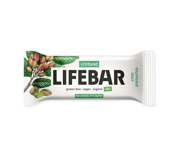 Baton cu Chia si Fistic Raw Eco 40 grame Lifebar