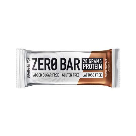 Baton cu Proteine Zero Bar Ciocolata Dubla 50 grame x 20 bucati Bio Tech USA