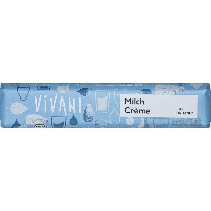 Baton de Ciocolata cu Crema de Lapte Bio 40 grame Vivani