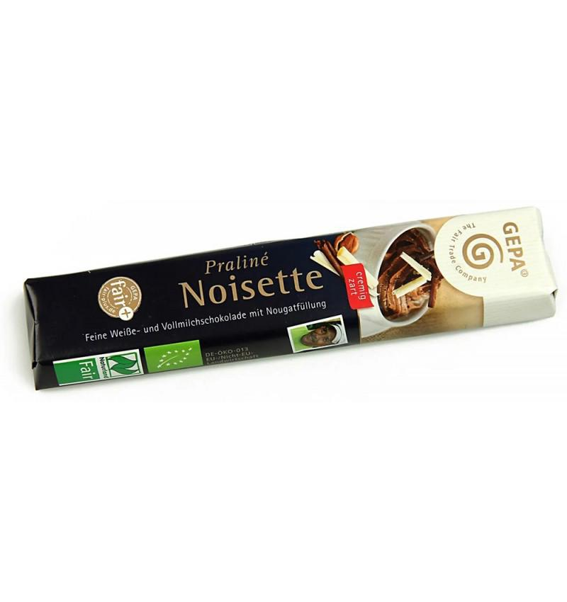 Baton de Ciocolata Praline Noisette Eco si Fairtrade 37.5 grame Gepa