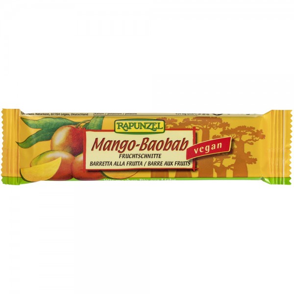 Baton de Fructe cu Mango si Baobab Bio 40gr Rapunzel