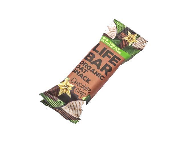 Baton de Ovaz cu Ciocolata Fara Gluten Eco 40 grame Lifebar