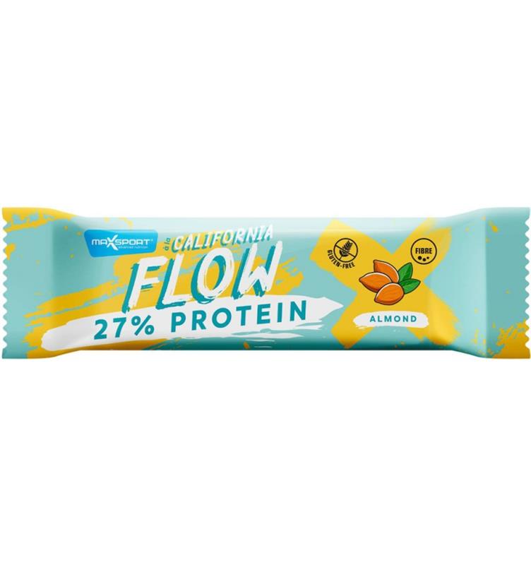 Baton Proteic California Flow cu Migdale 27% Proteine 35 grame Max Sport