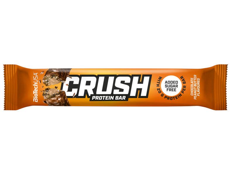 Baton Proteic Crush Bar Ciocolata Unt Alune 64 grame Bio Tech USA