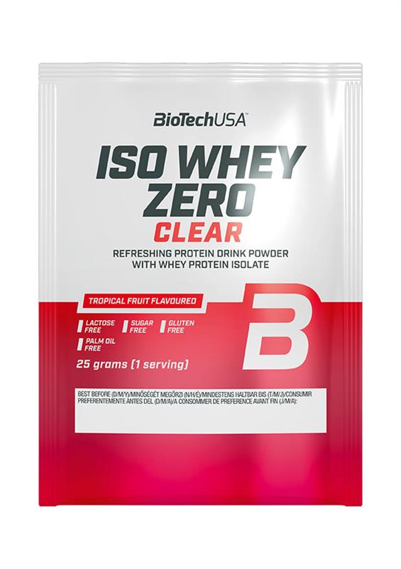 Bautura cu Proteina Iso Whey Zero Clear Fructe Tropicale 25 grame Bio Tech USA