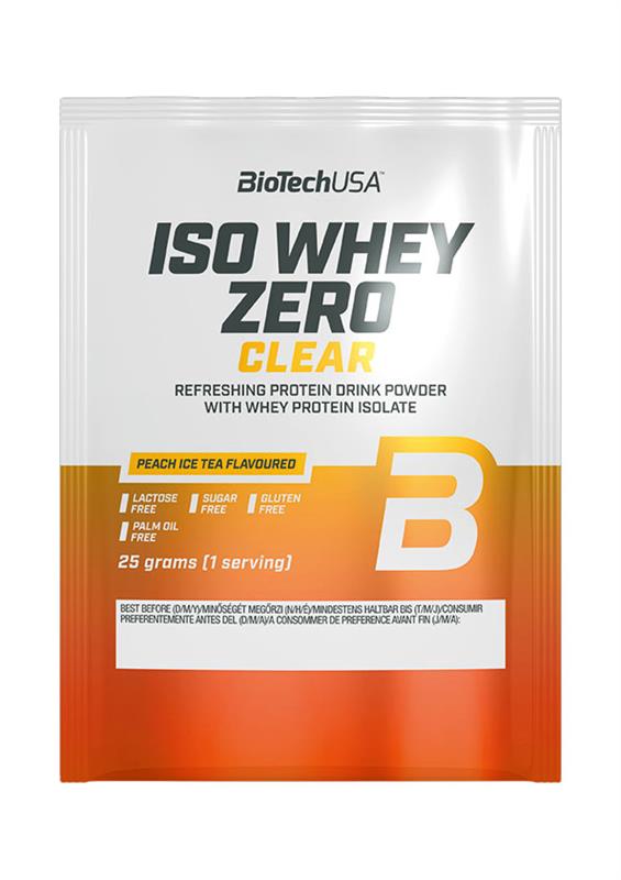 Bautura cu Proteina Iso Whey Zero Clear Piersica 25 grame Bio Tech USA