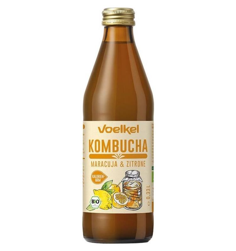 Bautura de Kombucha cu Maracuja si Lamaie Bio 330 mililitri Voelkel