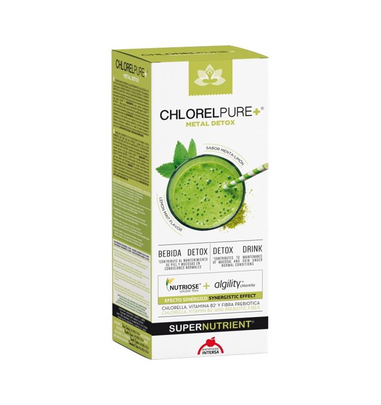 Bautura Detoxifianta cu Aroma de Menta si Lamaie Chlorelpure 500 mililitri Dieteticos Intersa