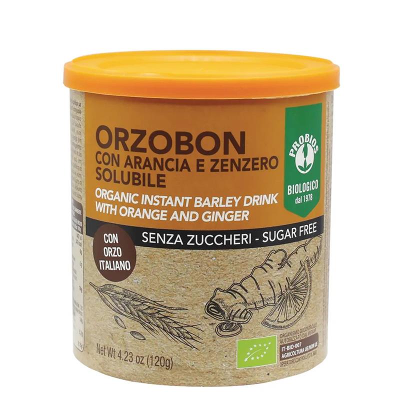 Bautura Instant din Orz cu Portocale si Ghimbir Bio Orzobon 120 grame Probios