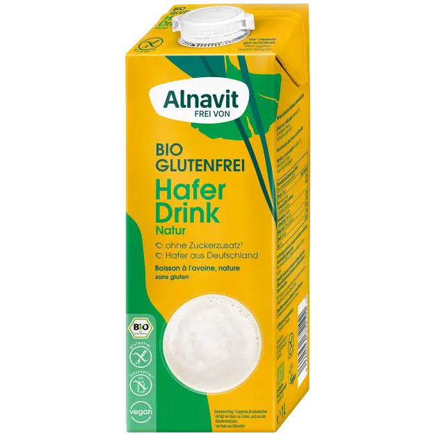 Bautura Vegetala din Ovaz Fara Gluten Bio 1 litru Alnavit