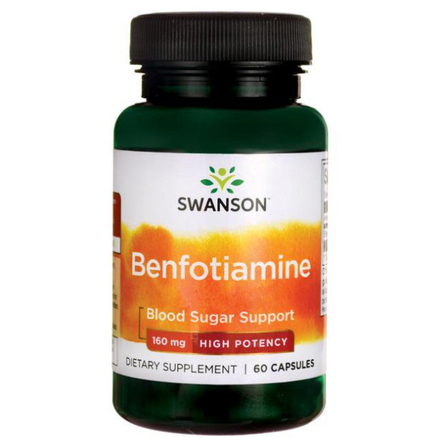 Benfotiamine (Vitamina B1) 160 miligrame 60 capsule Swanson