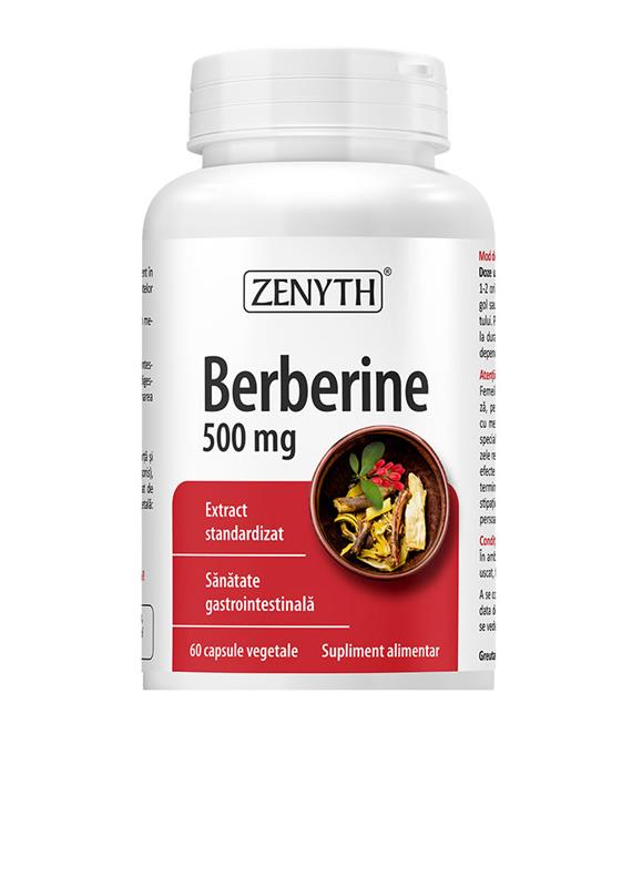 Berberine 500 miligrame 60 capsule Zenyth