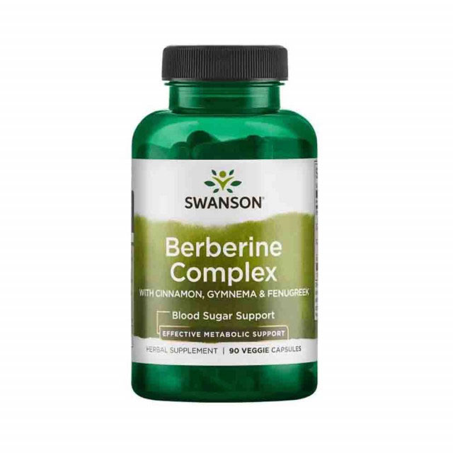 Berberine Complex With Cinnamon, Gymnema and Fenugreek 90 capsule Swanson