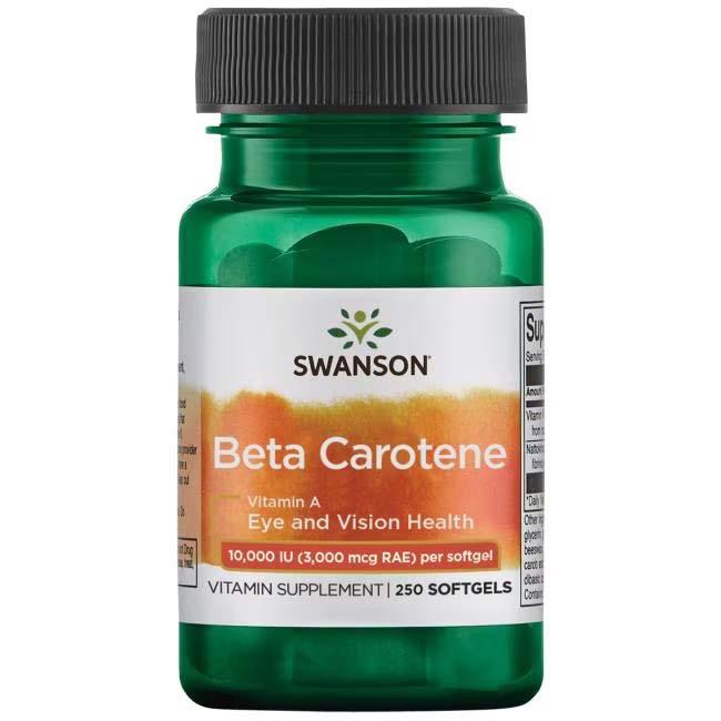 Beta Carotene 10000 IU 250 capsule softgel Swanson