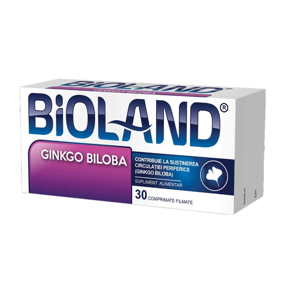 Bioland Ginkgo Biloba 80 miligrame 30 comprimate filmate Biofarm