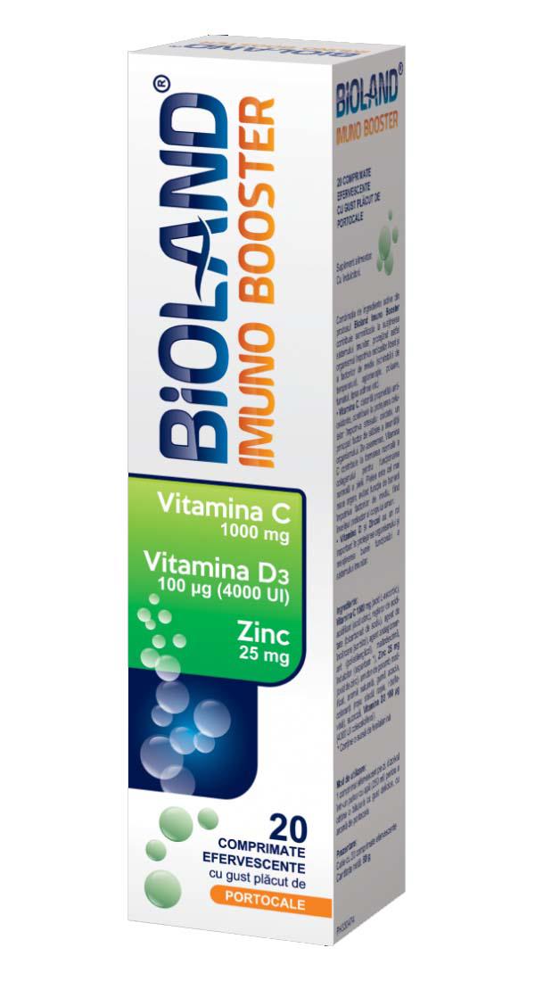 Bioland Imuno Booster 20 comprimate efervescente Biofarm