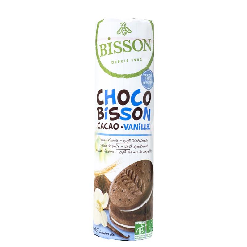 Biscuiti Choco cu Cacao si Vanilie Bio 300gr Bisson