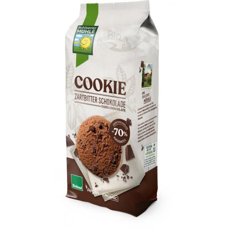 Biscuiti Cookies cu Ciocolata Bio 175 grame Bohlsener Muhle