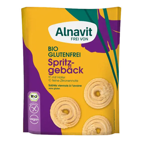 Biscuiti cu Ovaz Fara Gluten Bio 125 grame Alnavit