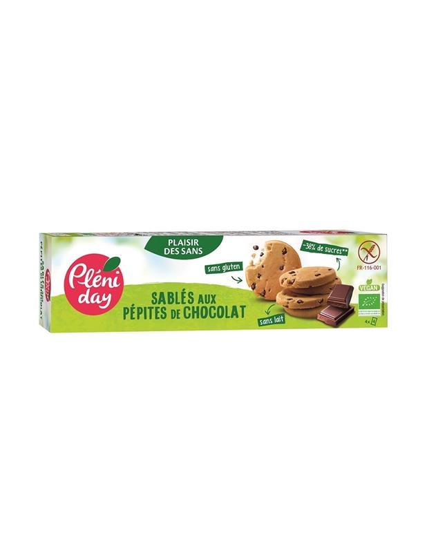 Biscuiti cu Pepite de Ciocolata Fara Alergeni Bio 150gr Pleniday