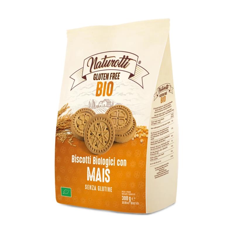 Biscuiti cu Porumb Fara Gluten Bio 300 grame Naturotti