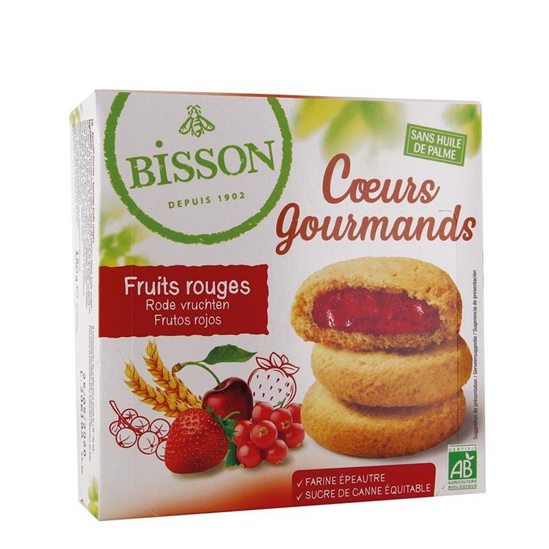 Biscuiti Gourmet cu Fructe Rosii Bio 180gr Bisson