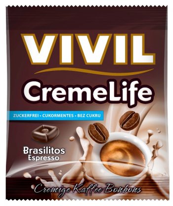 Bomboane Cremoase Creme Life Brasilitos Espresso Fara Zahar 110gr Vivil
