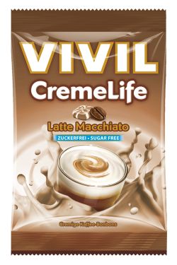 Bomboane Cremoase Creme Life Latte Macchiato Fara Zahar 110g Vivil